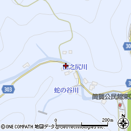 広島県山県郡安芸太田町中筒賀268周辺の地図