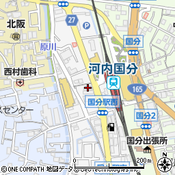 餃子の王将国分駅前店周辺の地図