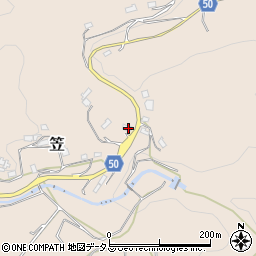 奈良県桜井市笠474周辺の地図
