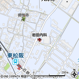 岩田内科周辺の地図