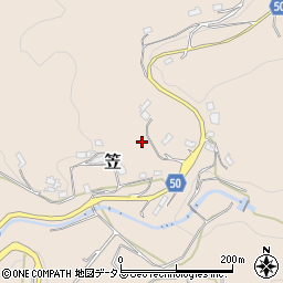 奈良県桜井市笠468周辺の地図