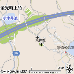 岡山県浅口市金光町上竹703周辺の地図