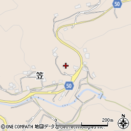 奈良県桜井市笠579周辺の地図