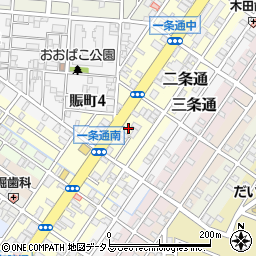 大阪府堺市堺区一条通8周辺の地図