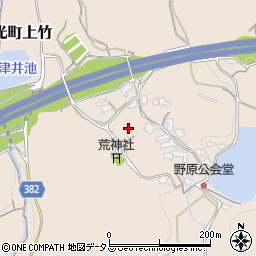 岡山県浅口市金光町上竹721周辺の地図