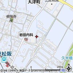 三重県松阪市大津町836-1周辺の地図