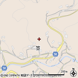 奈良県桜井市笠464周辺の地図