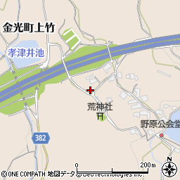 岡山県浅口市金光町上竹729周辺の地図