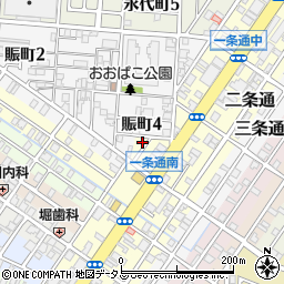 大阪府堺市堺区一条通7-7周辺の地図