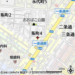 大阪府堺市堺区一条通7-9周辺の地図