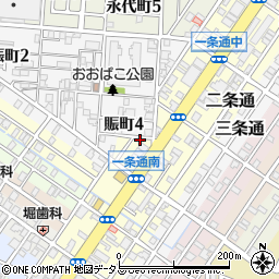 大阪府堺市堺区一条通7-11周辺の地図
