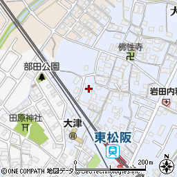三重県松阪市大津町587周辺の地図