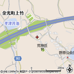 岡山県浅口市金光町上竹730周辺の地図
