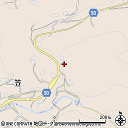 奈良県桜井市笠481周辺の地図
