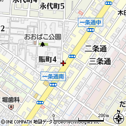 大阪府堺市堺区一条通9-41周辺の地図