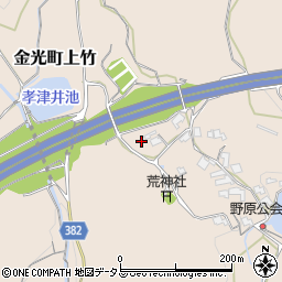 岡山県浅口市金光町上竹731周辺の地図