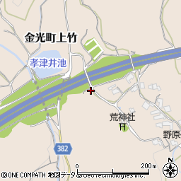 岡山県浅口市金光町上竹695周辺の地図