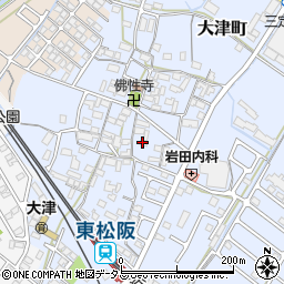 三重県松阪市大津町611周辺の地図