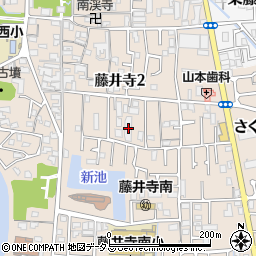 ラキアメゾン藤井寺周辺の地図