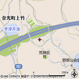 岡山県浅口市金光町上竹735周辺の地図