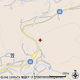 奈良県桜井市笠484周辺の地図
