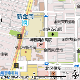 堺市立　新金岡市民センター新金岡公民館周辺の地図