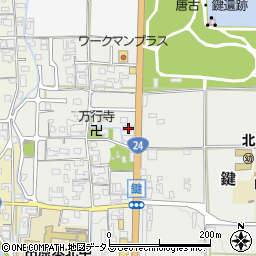 奈良県磯城郡田原本町鍵281-1周辺の地図
