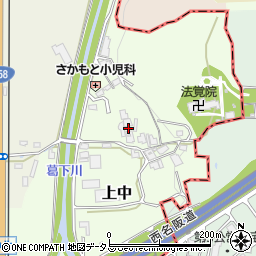 奈良県香芝市上中536周辺の地図