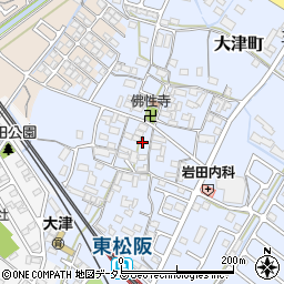 三重県松阪市大津町598周辺の地図