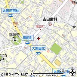 三重県松阪市黒田町107周辺の地図