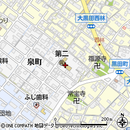 松阪市立　第二保育園周辺の地図