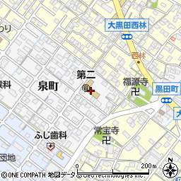 松阪市立　第二保育園周辺の地図