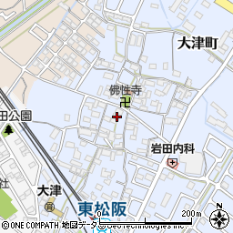 三重県松阪市大津町596周辺の地図