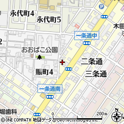 大阪府堺市堺区一条通9-8周辺の地図