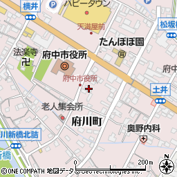 広島県府中市府川町318周辺の地図