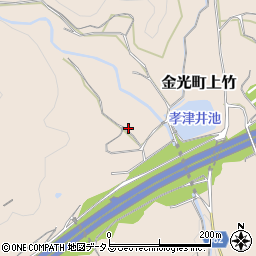 岡山県浅口市金光町上竹1252周辺の地図