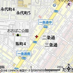 大阪府堺市堺区一条通9-32周辺の地図