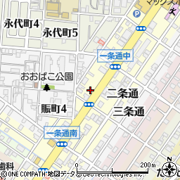 大阪府堺市堺区一条通9-34周辺の地図