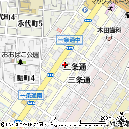 大阪府堺市堺区一条通10周辺の地図