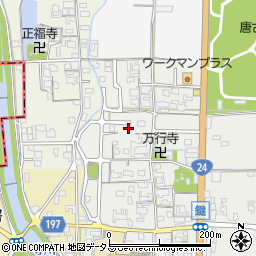 奈良県磯城郡田原本町鍵378周辺の地図