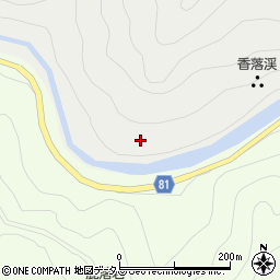 香落渓周辺の地図