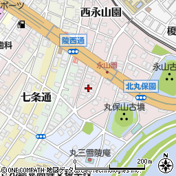 大阪府堺市堺区北丸保園周辺の地図