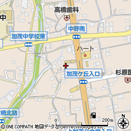 広島県福山市加茂町上加茂166周辺の地図