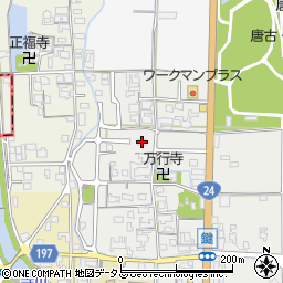 奈良県磯城郡田原本町鍵380周辺の地図