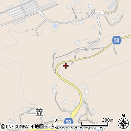 奈良県桜井市笠345周辺の地図