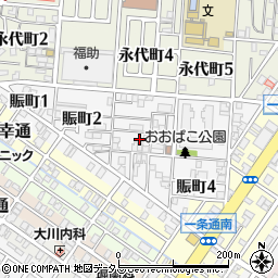 大阪府堺市堺区賑町周辺の地図