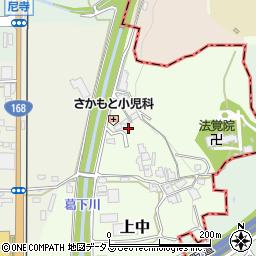 奈良県香芝市上中543-5周辺の地図