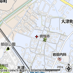 三重県松阪市大津町447周辺の地図