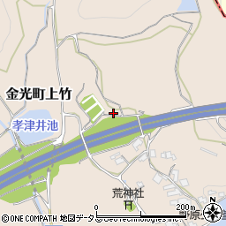 岡山県浅口市金光町上竹960周辺の地図