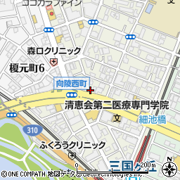 有限会社石総　三国ケ丘店周辺の地図
